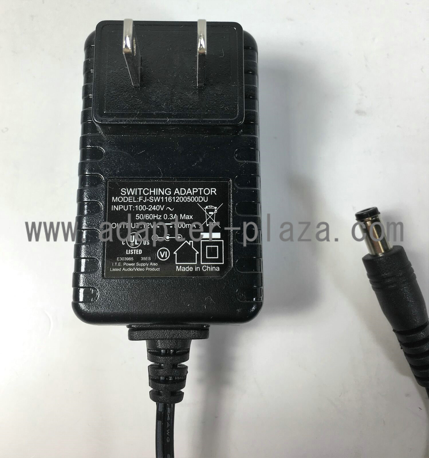 NEW 12V 500mA Switching Adapter Model FJ-SW1161200500DU Power Supply - Click Image to Close